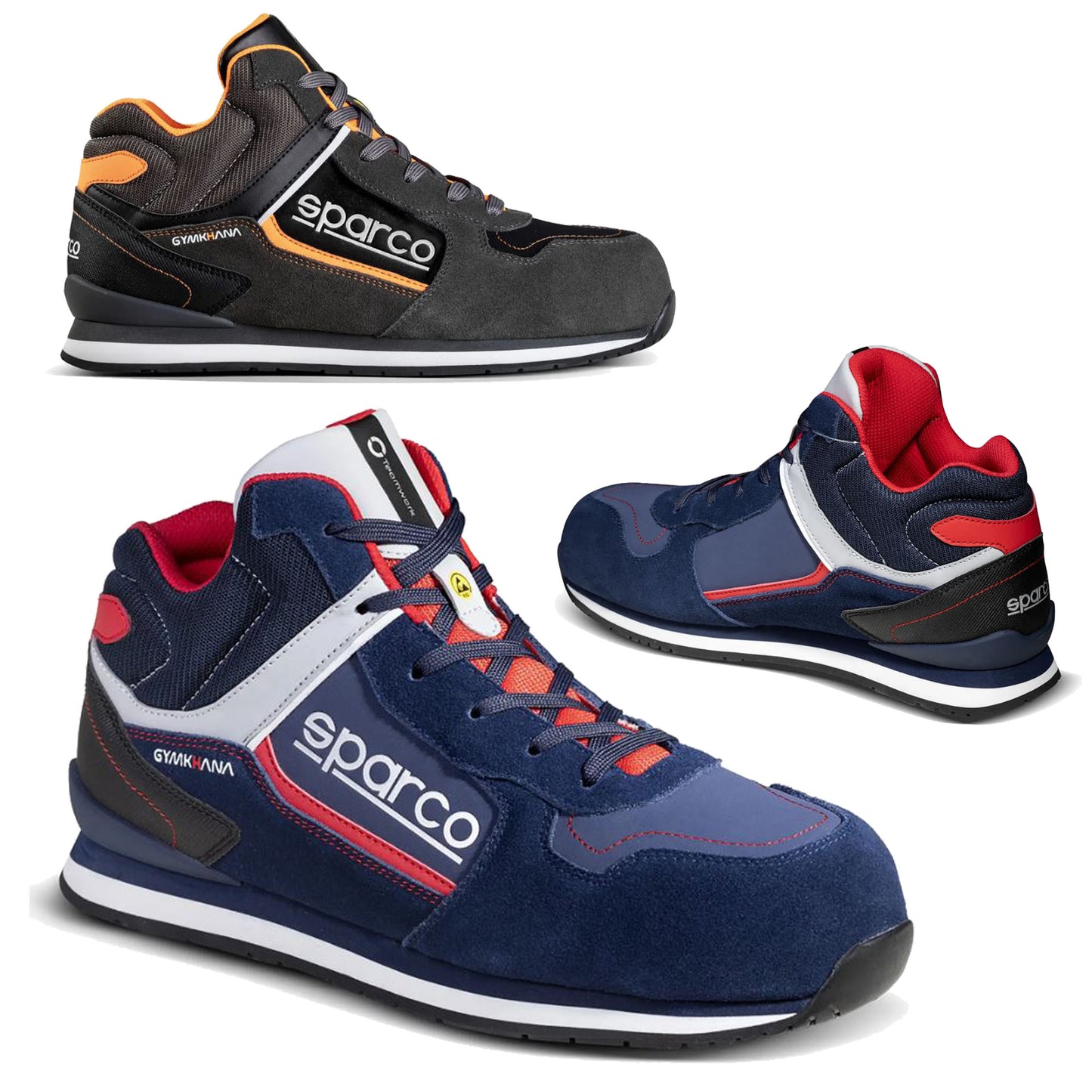 07536 Sparco GYMKHANA Safety Work Boots for Mechanic Pitcrew ESD S3 SRC HRO