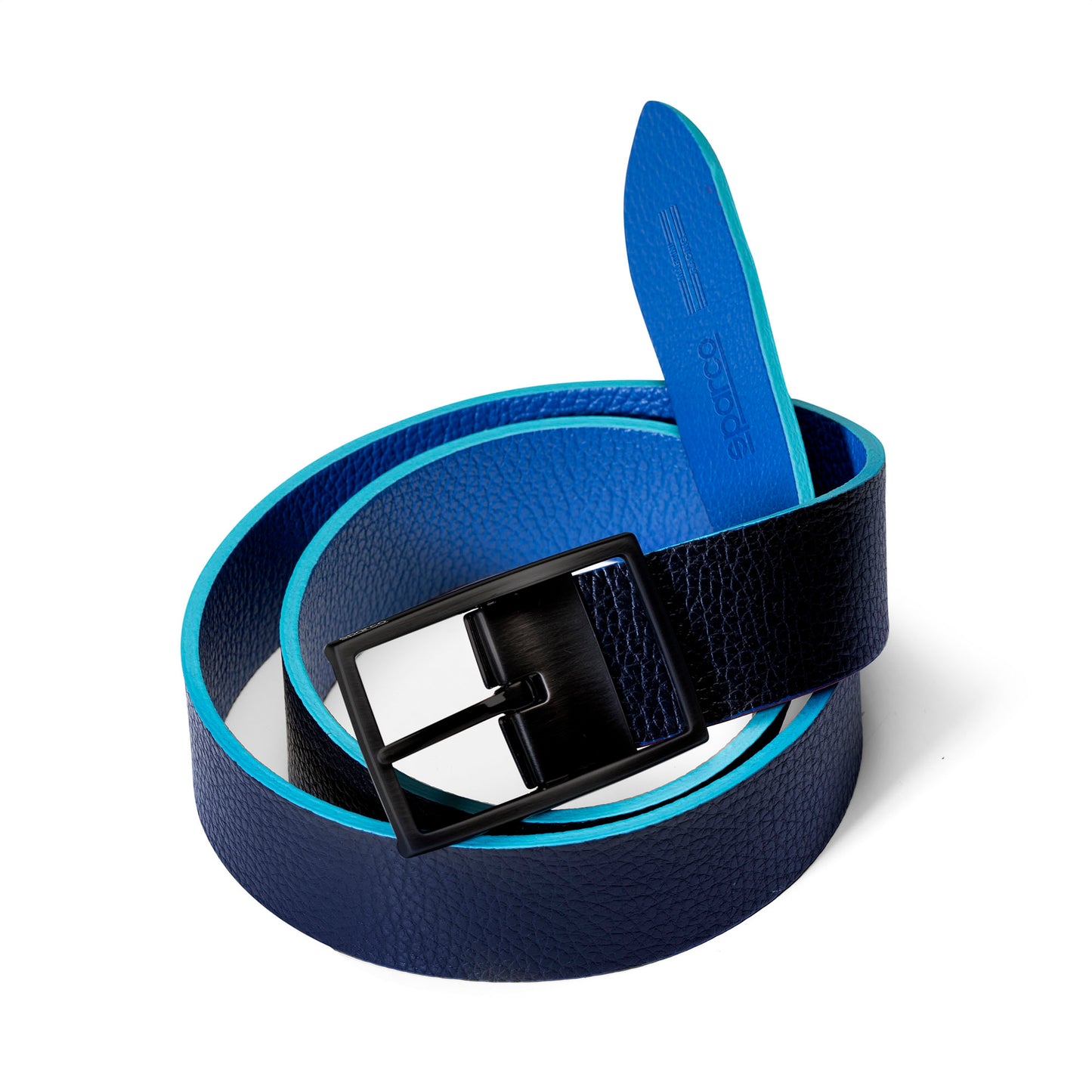 Ceinture en Cuir Sparco Martini Racing Double Face Produit Officiel Fabriqué en Italie