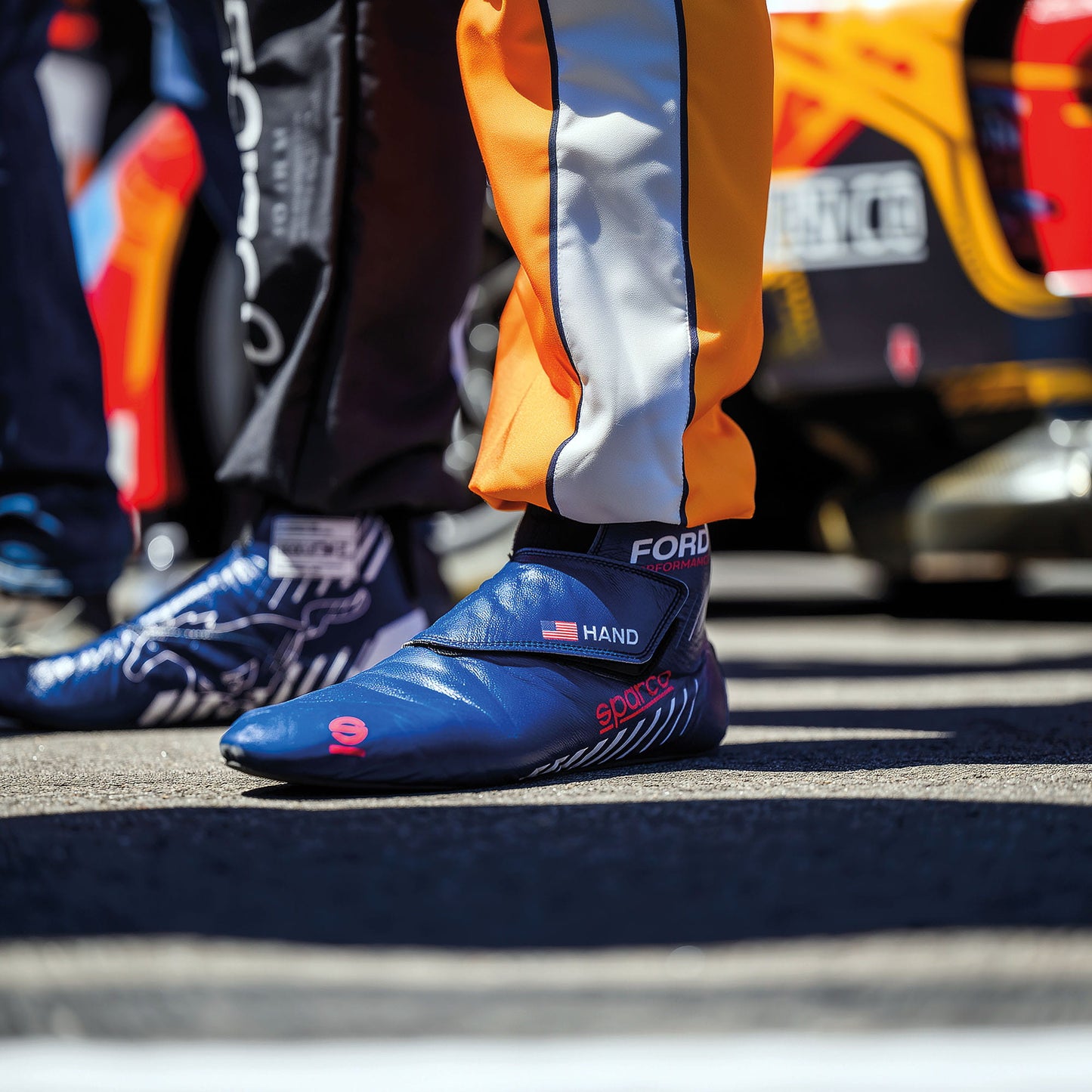 Bottes de course Sparco RAPID 2026 avec fermeture à lacets, ignifuges et homologuées FIA