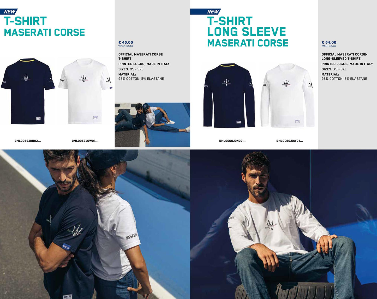 2026 Sparco MASERATI CORSE Mens Sweatshirt Jumper Full-Zip Genuine Official