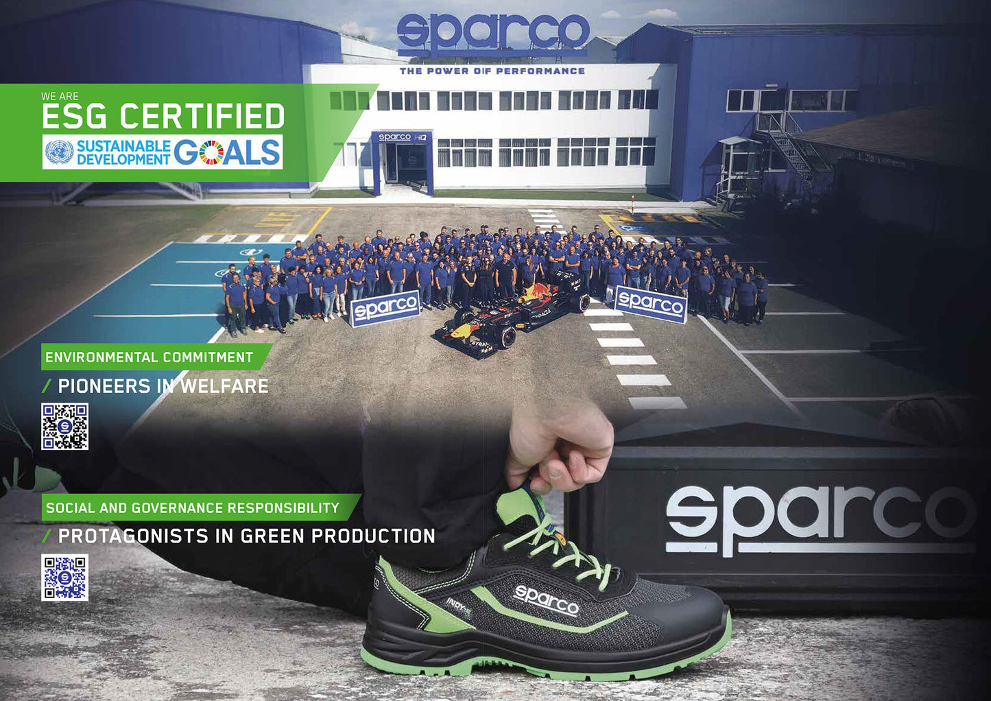 07522 Sparco Nitro S3L ESD Safety Shoes Lightweight, Water-Repellent, Anti-Static, Slip-Resistant Work Footwear with PU Sole & Fiberglass Toe Cap