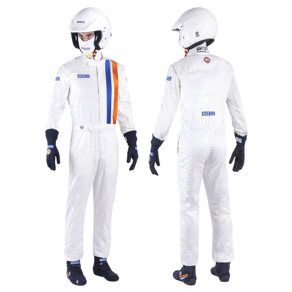 Sparco Gulf Racing Driver Suit Classic Retro 2-Layer Overalls Fireproo ...