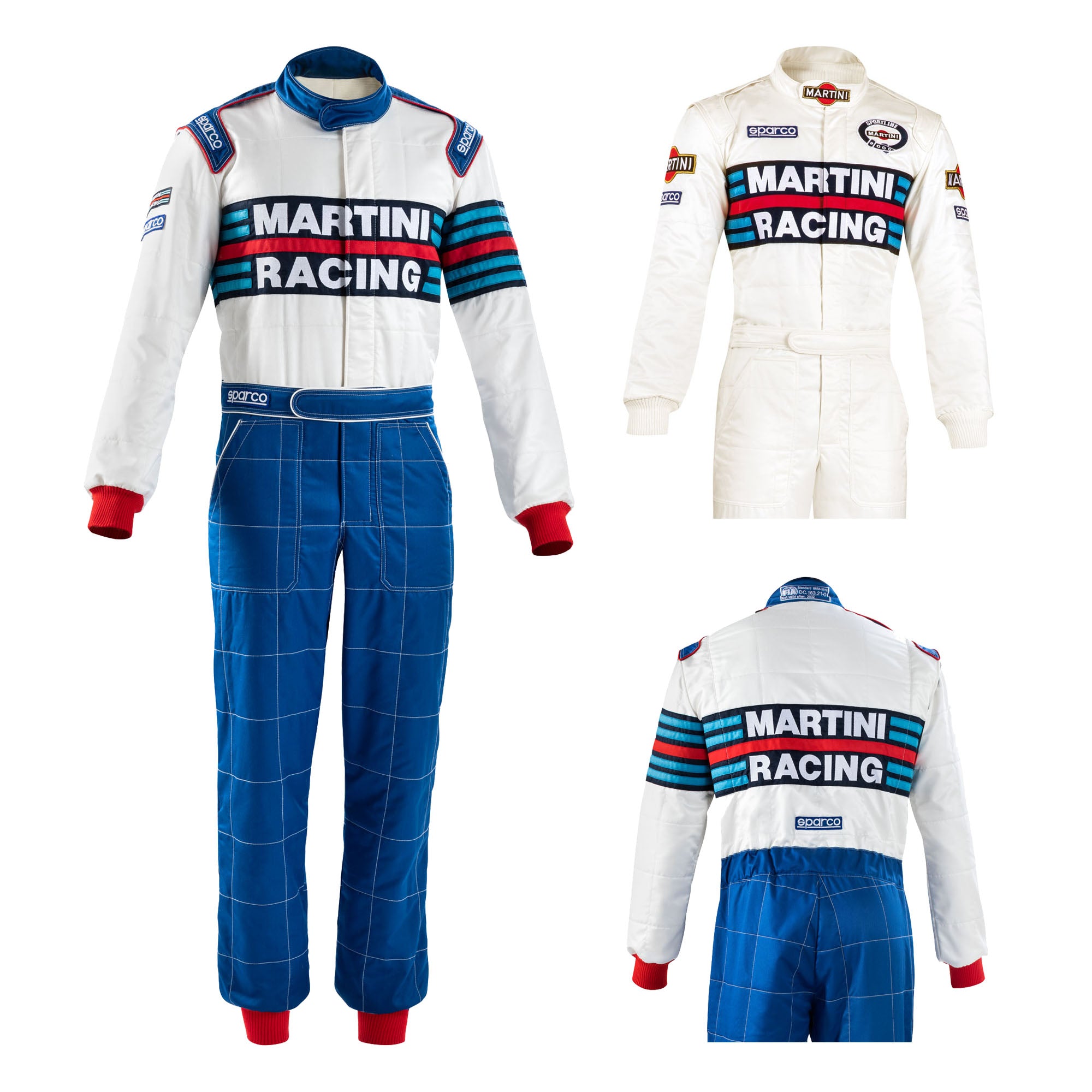 001144MR Sparco Martini Racing Classic Retro Rally Suit Fireproof FIA ...