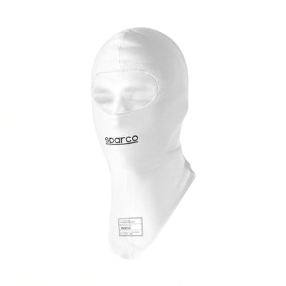 001410BO Cagoule Sparco RW-7 Delta Blanche Ignifugée Homologuée FIA Pilotes de Course