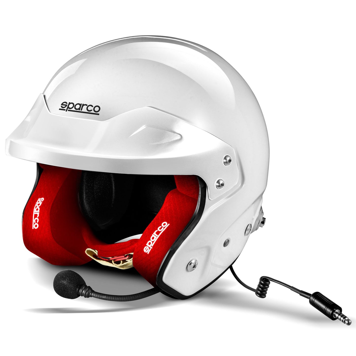 003369 Sparco RJ-I Open Face Rally Helmet with Intercom Boom FIA SNELL XS-XXL