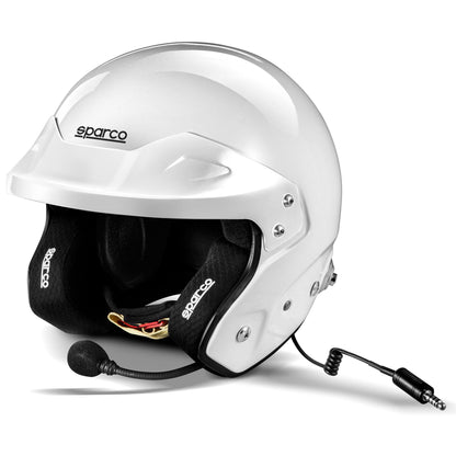 003369 Sparco RJ-I Open Face Rally Helmet with Intercom Boom FIA SNELL XS-XXL