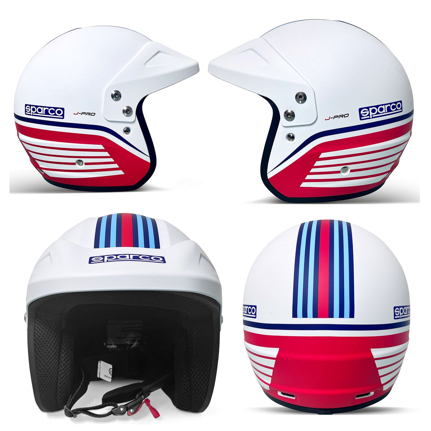 Sparco AIR PRO RJ-5i MY20 Open Face Helmet White (FIA Homologation - Foto 1