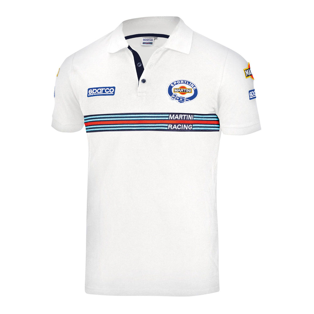 01275MR Sparco Polo Shirt Martini Racing Replica Edition