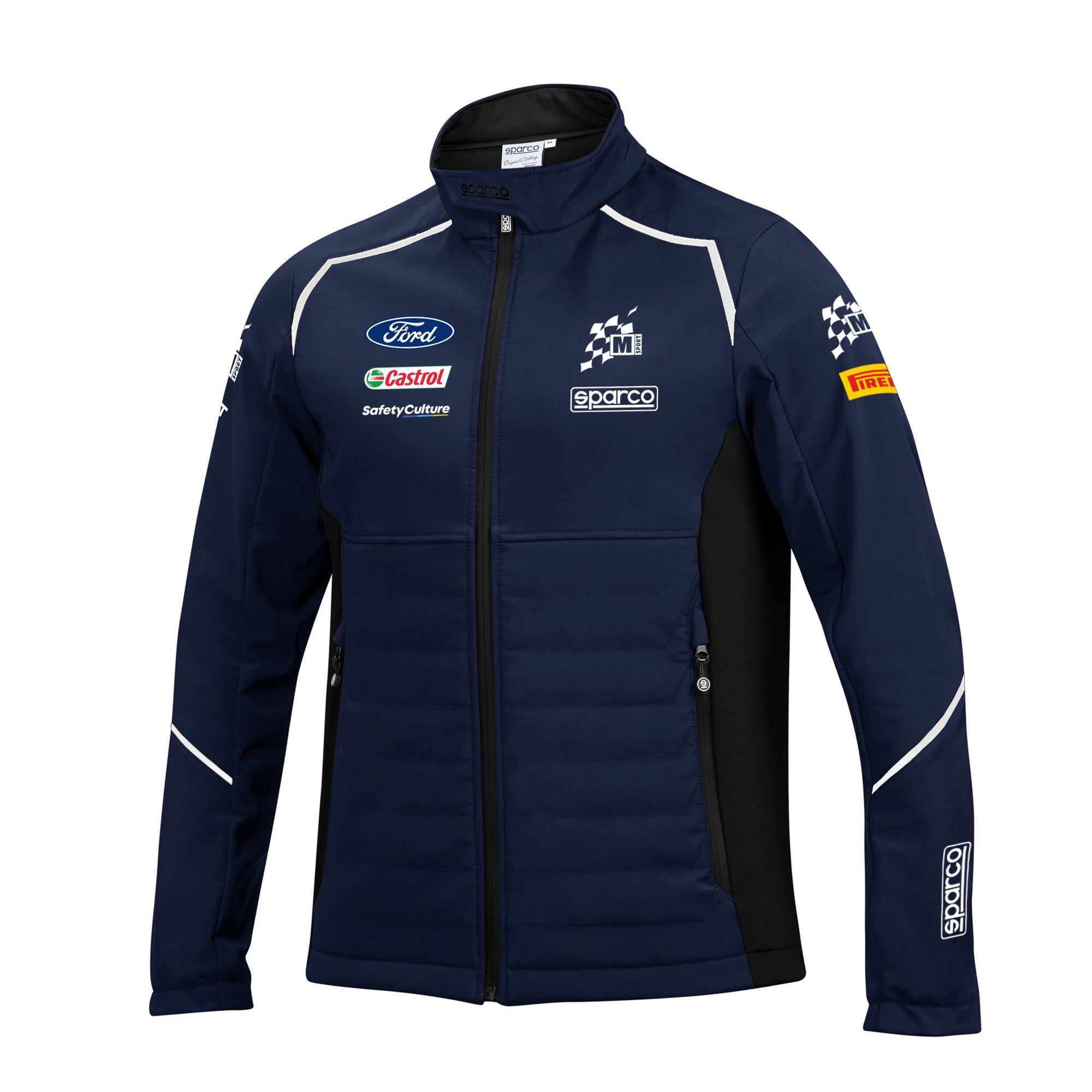 Sparco M-SPORT WRC Mens Softshell Jacket Coat Ford World Rally Team Fa ...