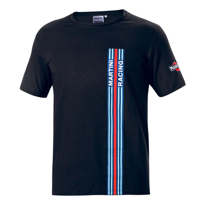 Sparco Martini Racing T-Shirt with Big Stripes Logo Lancia Rally Made in Italy