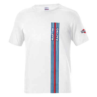 Sparco Martini Racing T-Shirt with Big Stripes Logo Lancia Rally Made in Italy