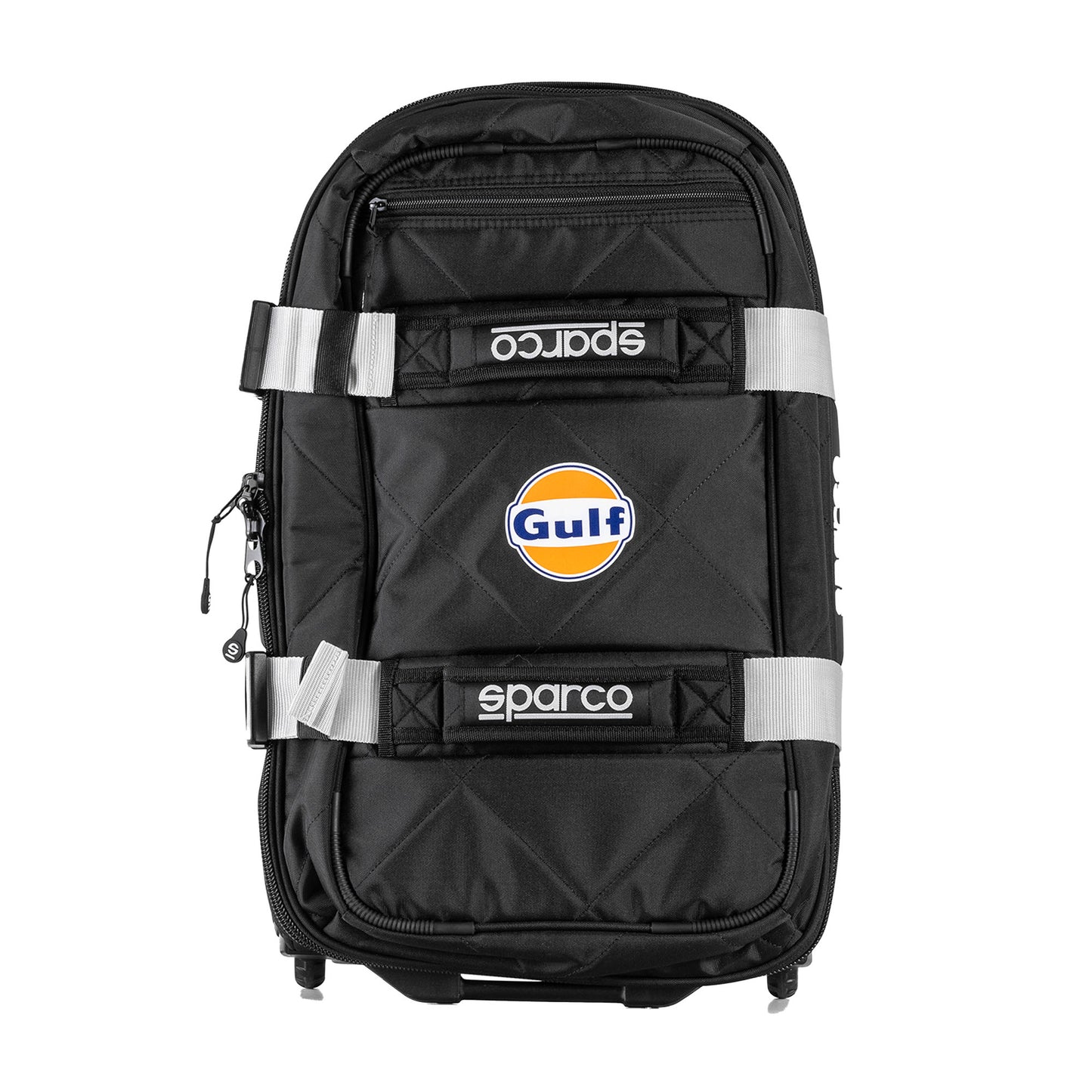 2025 Sparco GULF RACING Travel Trolley Bag Holdall on Wheels 25x55x40cm 55L