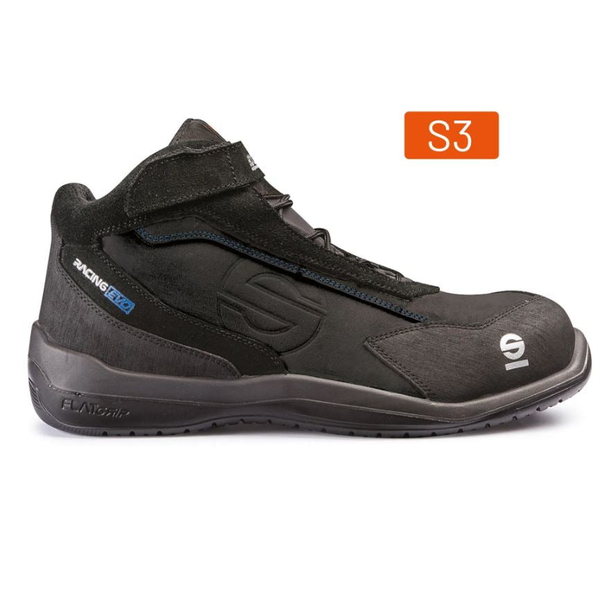 07515 Sparco RACING EVO S3 SRC Work Boots Safety Footwear Suede Leather Nubuck