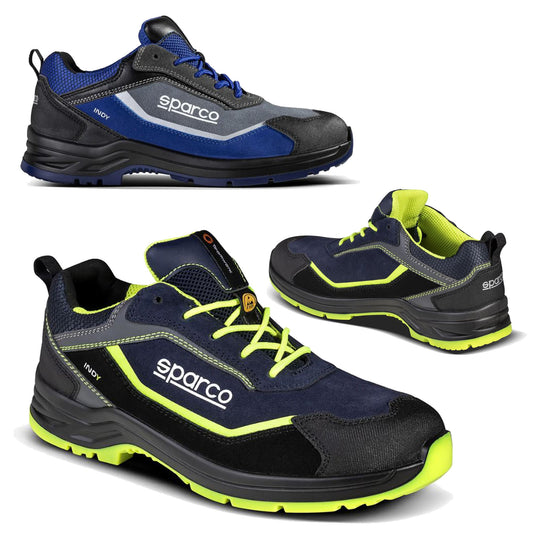 07537 Sparco INDY Safety Footwear Shoes Leather Trainers ESD S3S SR LG Approved
