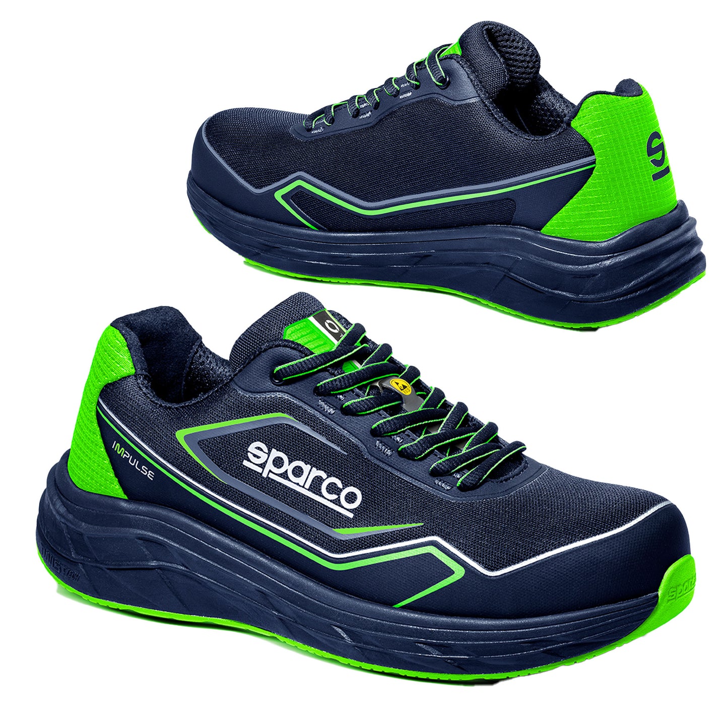 07545 Sparco Impulse Safety Shoes Footwear ESD Certified Mechanic Workshop