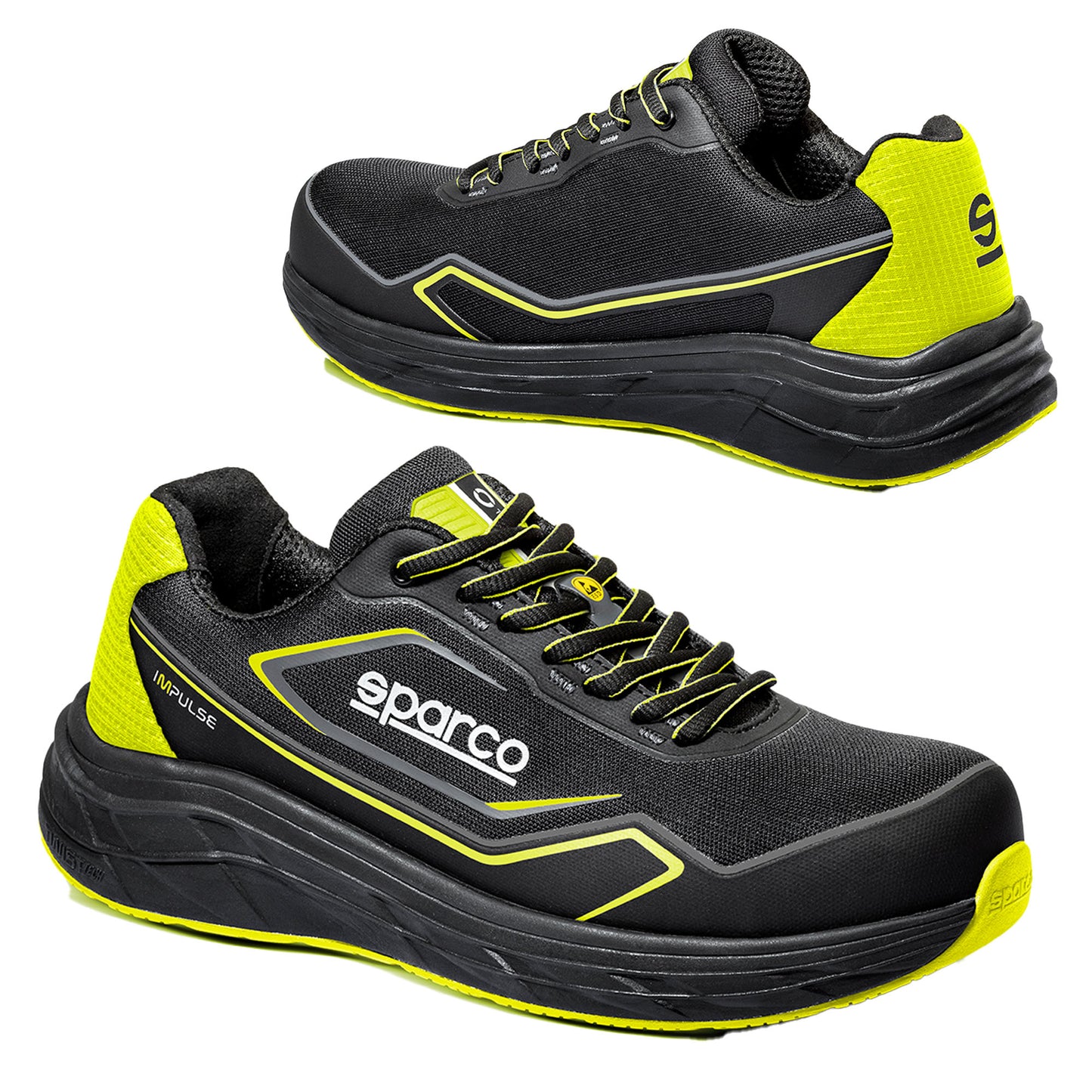07545 Sparco Impulse Safety Shoes Footwear ESD Certified Mechanic Workshop