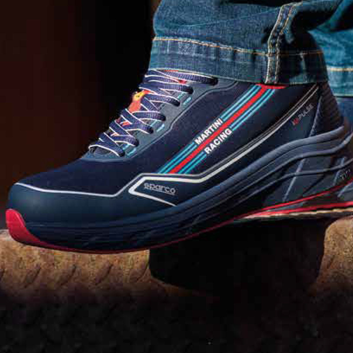 07545MR Sparco Impulse Safety Shoes MARTINI RACING CORSICA Footwear Trainers