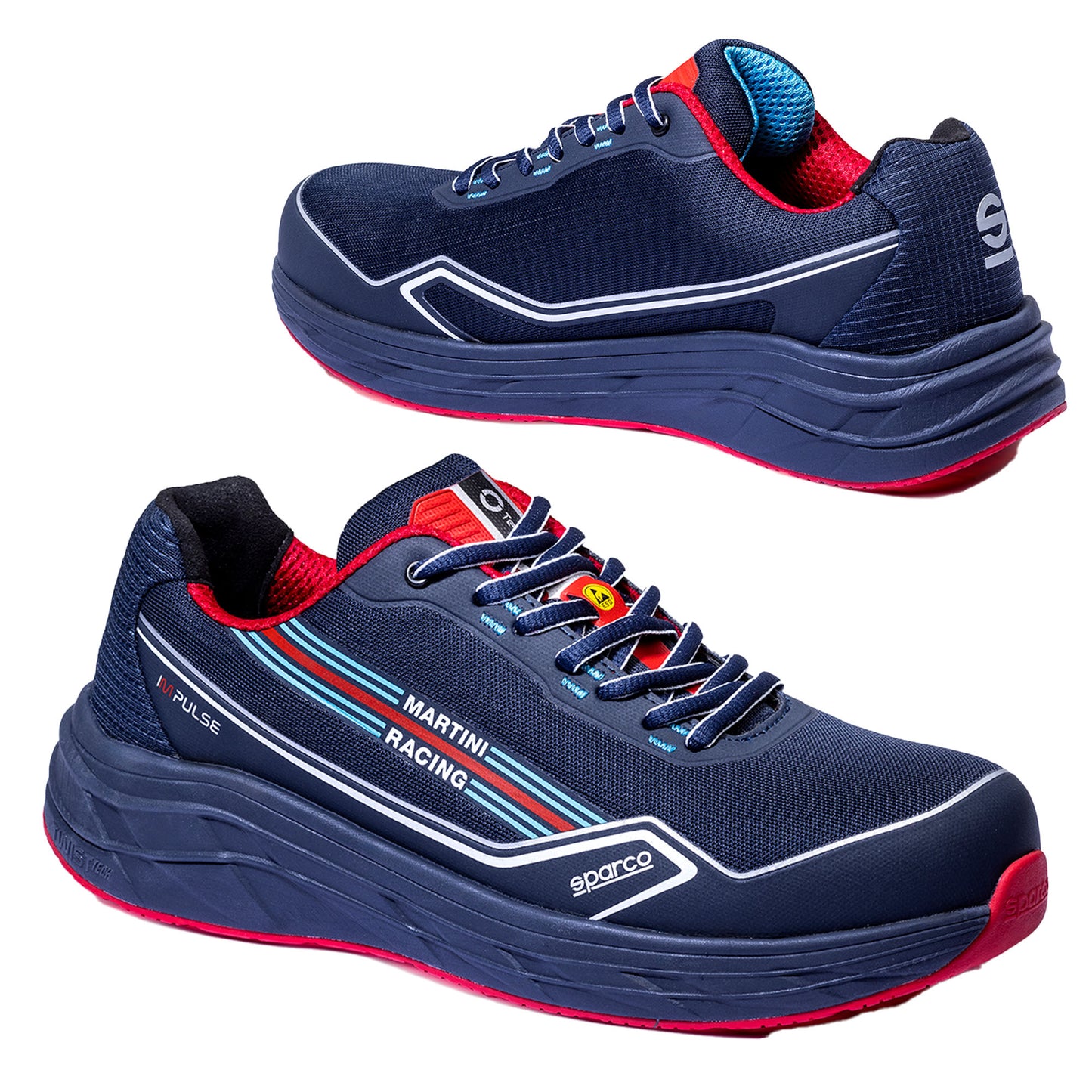 07545MR Sparco Impulse Safety Shoes MARTINI RACING CORSICA Footwear Trainers
