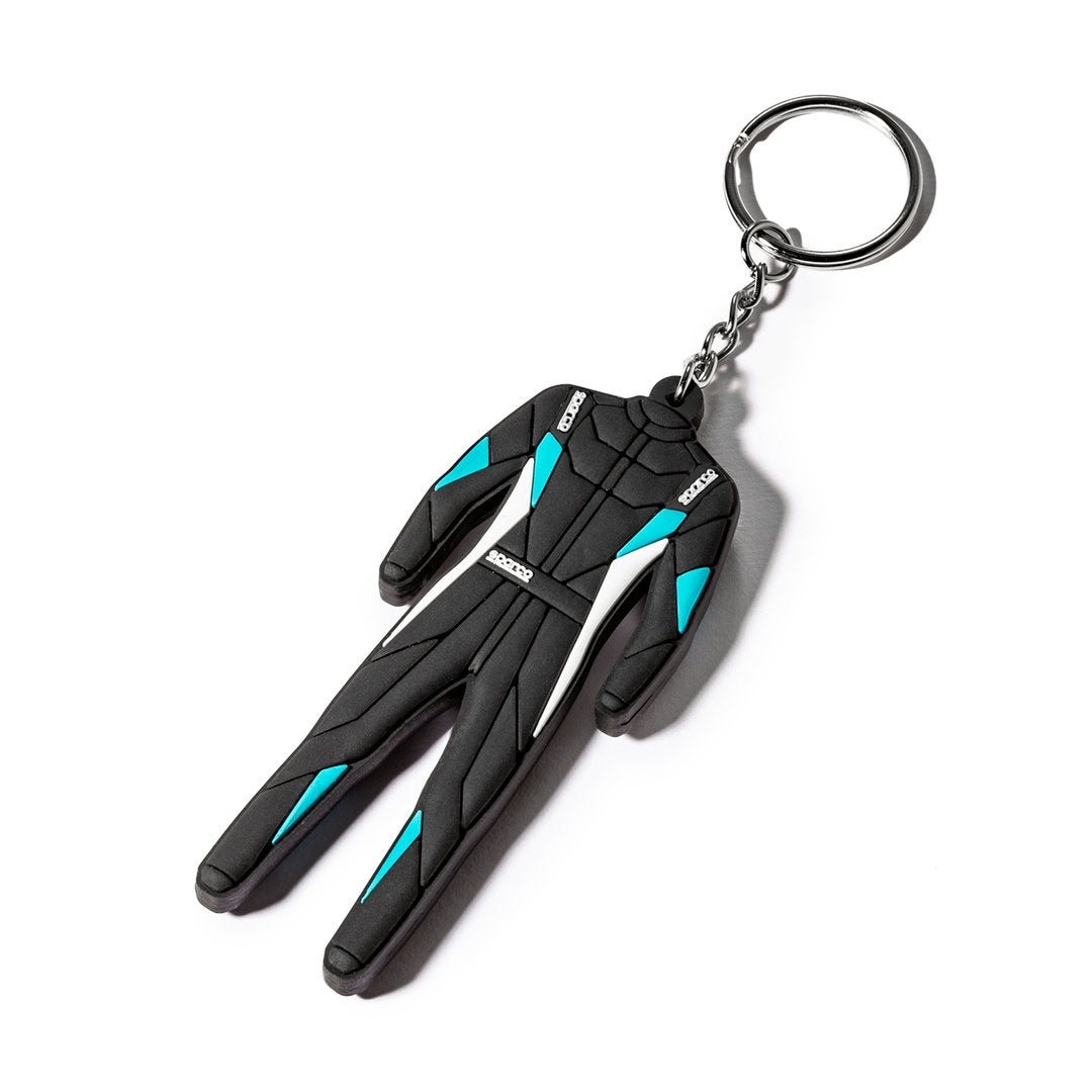Porte-clés Sparco authentique en forme de combinaison de course - Produit officiel Motorsport - Cadeau