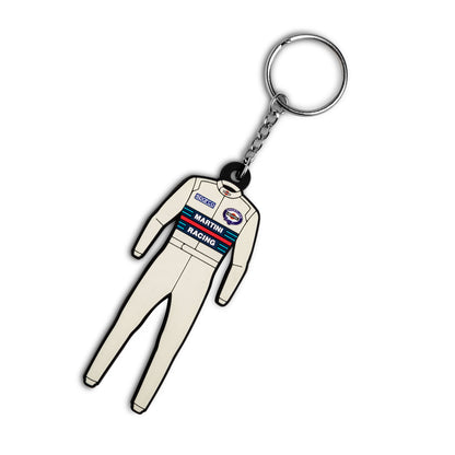 Porte-clés Sparco Martini Racing Combinaison Rallye Lancia Rétro Cadeau