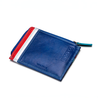Portefeuille en cuir Sparco Martini Racing 12x9cm Logo en relief Produit officiel