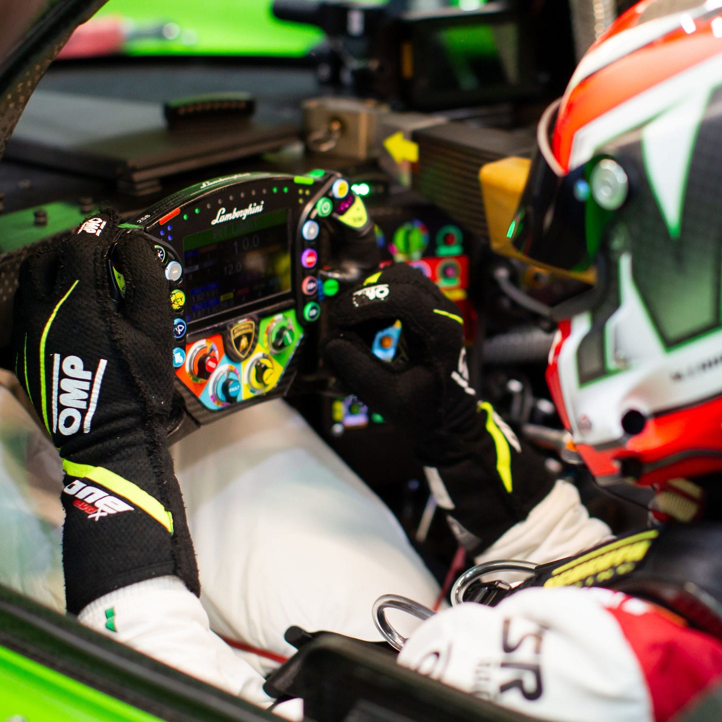 IB0-0773 OMP ONE EVO FX Racing Driver Gloves Fireproof FIA 8856-2018 Race Rally