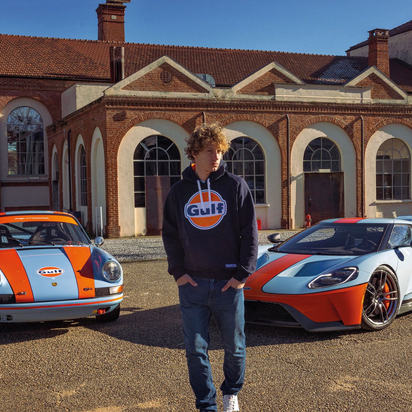 Sparco J-PRO Helmet Gulf Racing Special Edition Open Face Track Day ECE 22.06