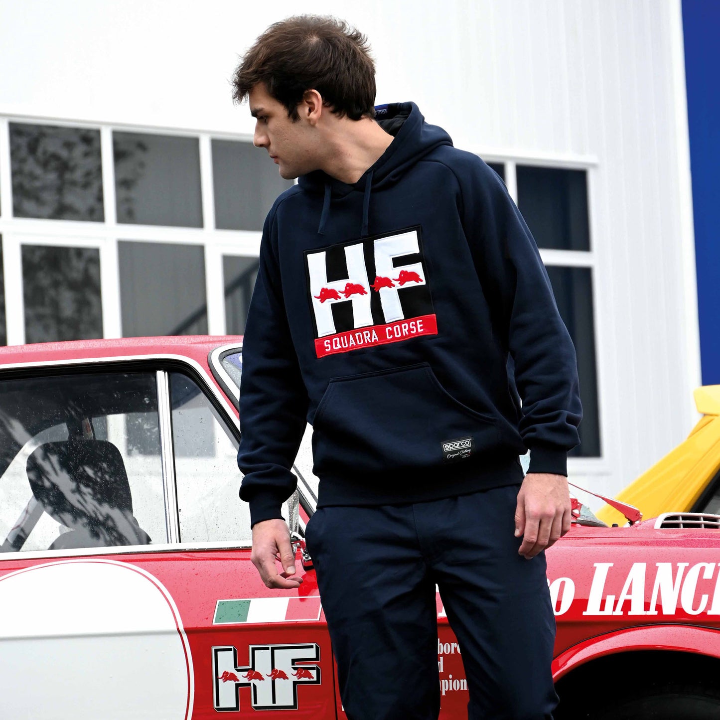 New 2025 Sparco Lancia Delta Integrale Mens Hoodie Hoody Genuine Team Sportswear