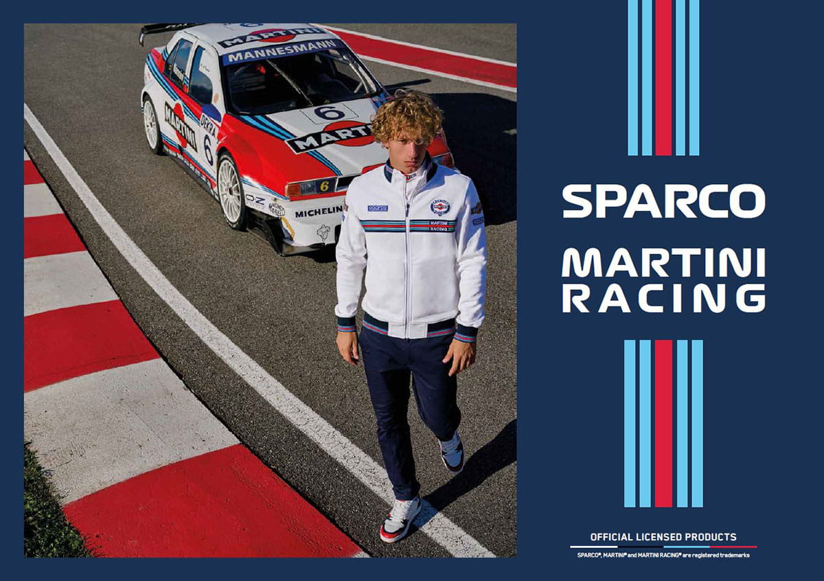 Chaussettes Sparco Martini Racing 2026 Motif Lancia Rally Team en 2 coloris