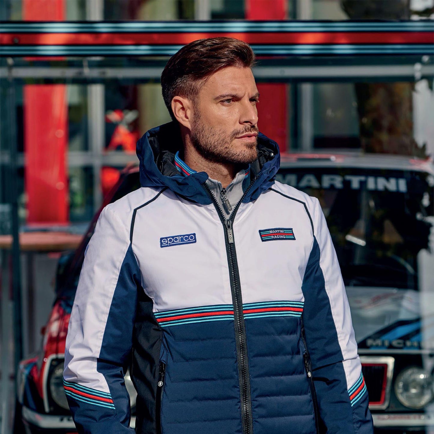 2026 Sparco Martini Racing Frame Jacket Mens Coat Technical Fabric XS-3XL