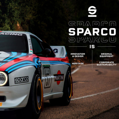New 2025 Sparco Hoodie Lancia Delta HF Integrale Logo Hoody Made in Italy