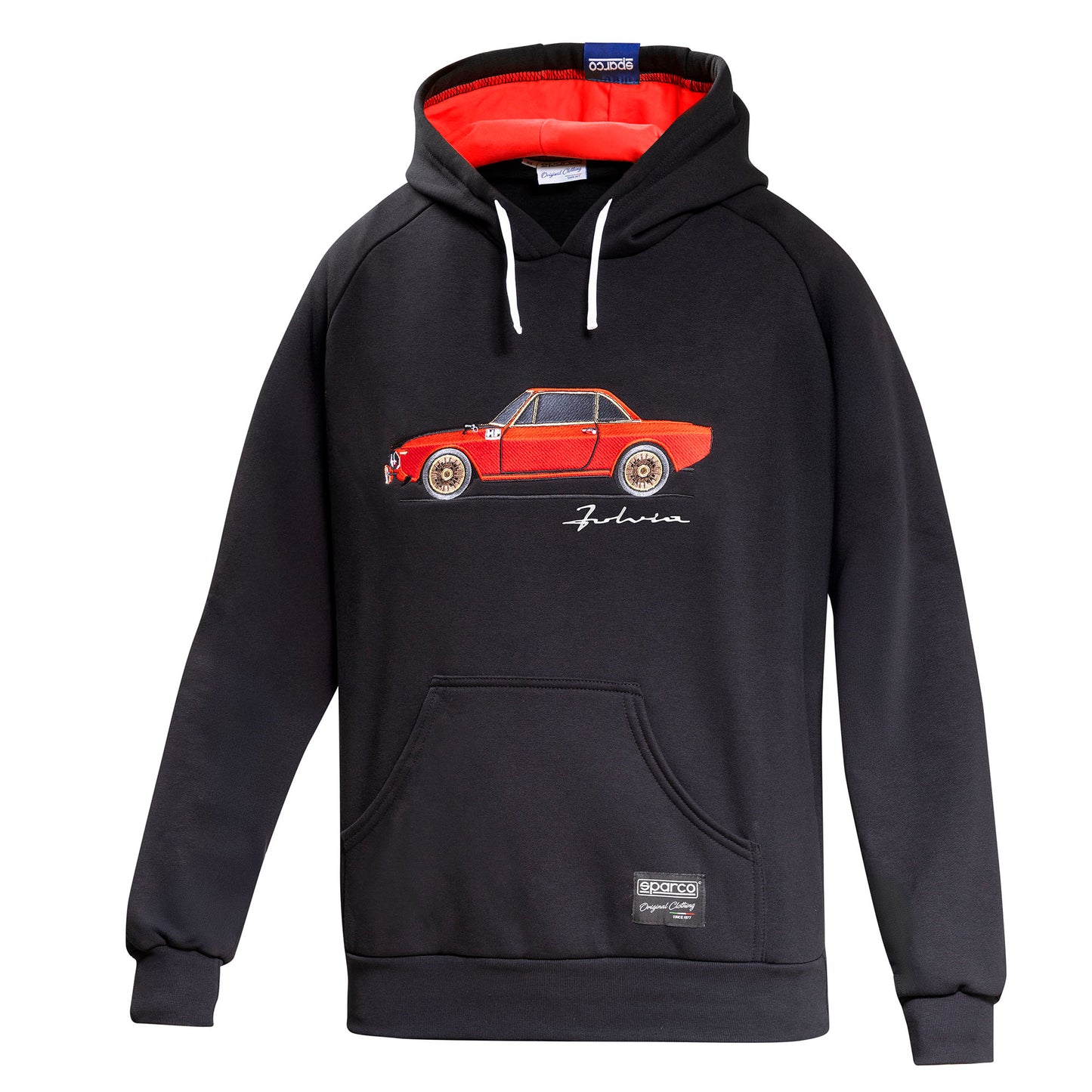 New 2025 Sparco Hoodie Lancia Fulvia HF Classic Car Retro Hoody Made in Italy