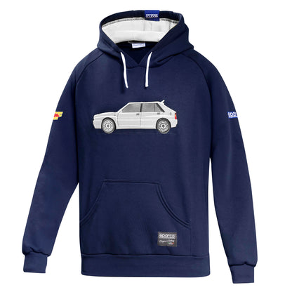 Sparco Lancia Delta Integrale Mens Hoodie Hoody Genuine Team Sportswear