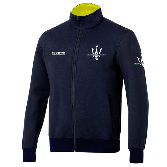 2026 Sparco MASERATI CORSE Mens Sweatshirt Jumper Full-Zip Genuine Official