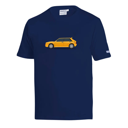 New 2025 Sparco Lancia Delta Integrale HF Mens T-Shirt Car Print Genuine Fanwear