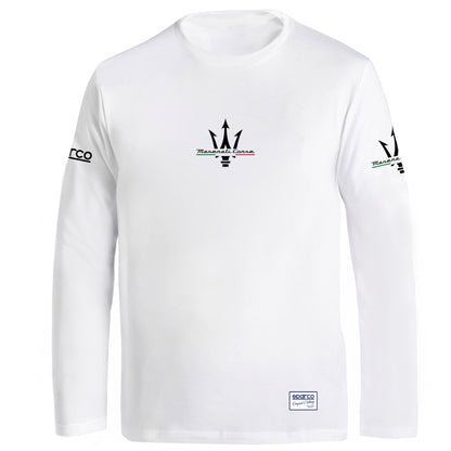 2026 Sparco MASERATI CORSE Mens T-Shirt Long Sleeve Top Official Genuine