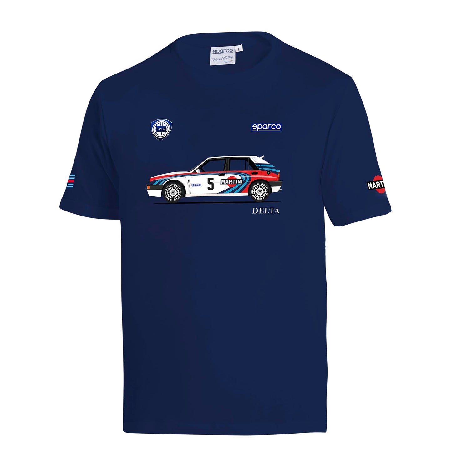 2026 Sparco Lancia Delta Integrale HF Mens T-Shirt Tee Rally Car Design