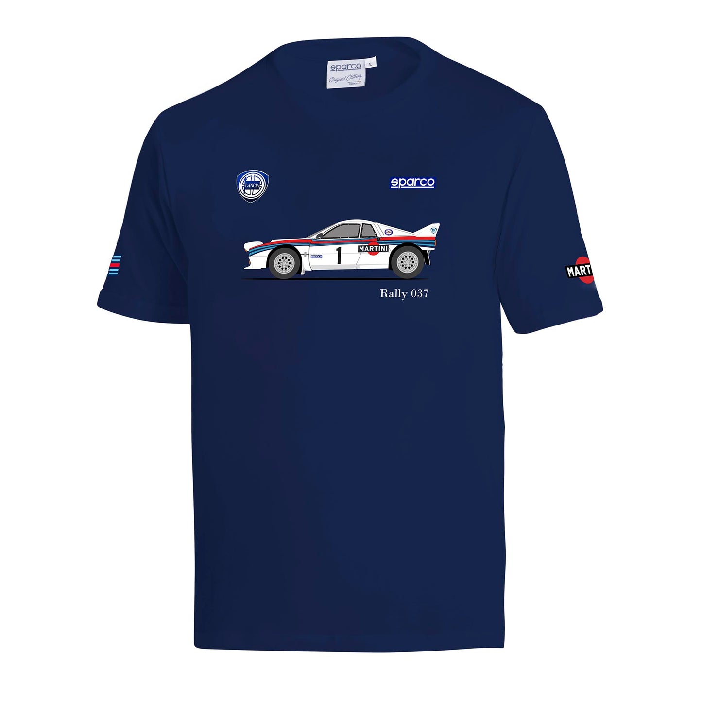 2026 Sparco Lancia 037 Rally Car Mens T-Shirt Tee Genuine Made in Italy