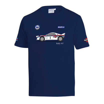 2026 Sparco Lancia 037 Rally Car Mens T-Shirt Tee Genuine Made in Italy