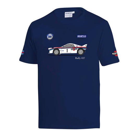 2026 Sparco Lancia 037 Rally Car Mens T-Shirt Tee Genuine Made in Italy