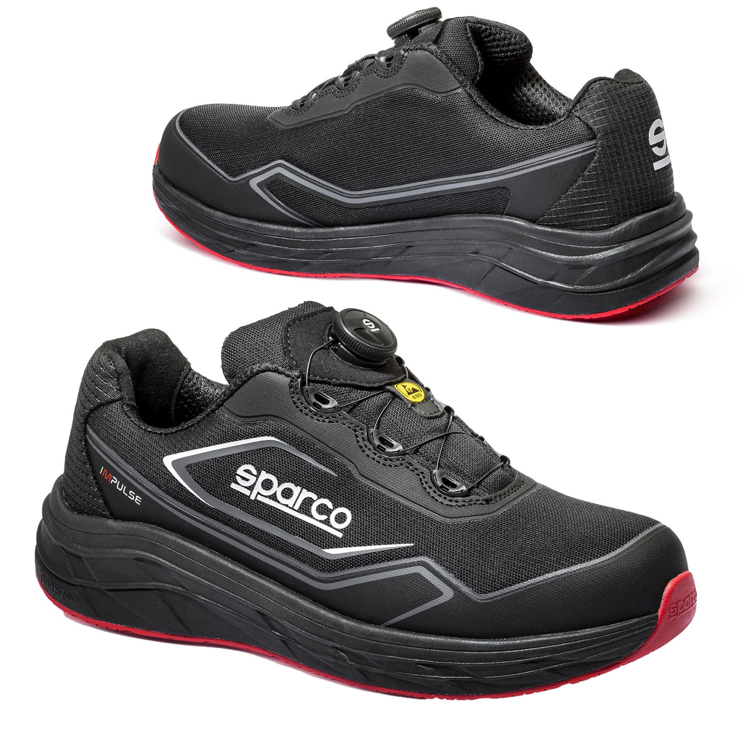 2026 Sparco IMPULSE+ S1PS ROTOR Safety Footwear Work Trainers Mechanic Shoes
