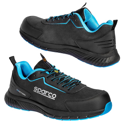 Sparco TAKUMA Safety Shoes S3S Work Trainers ESD Water Repellent Nubuck Fabric