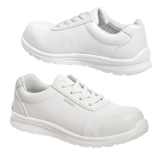 Sparco WALKER S2 Safety Shoes with Laces White Water-Repellent Microfibre ESD