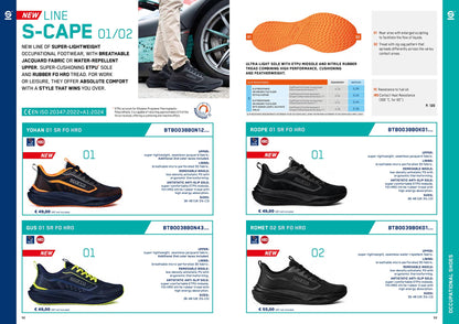 New! 2026 Sparco S-CAPE 01 Mechanic Trainers Work Shoes Lightweight Breathable