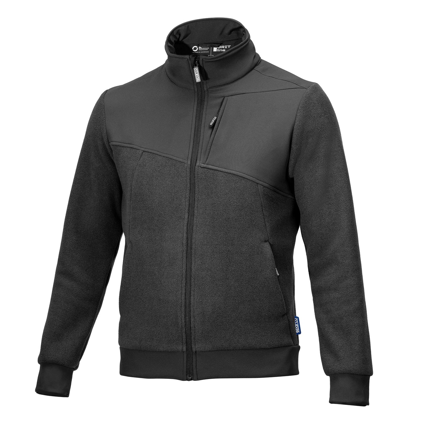 2026 Sparco GRIT FLEECE Full-Zip Mens Jacket Workwear Mechanic Leisure