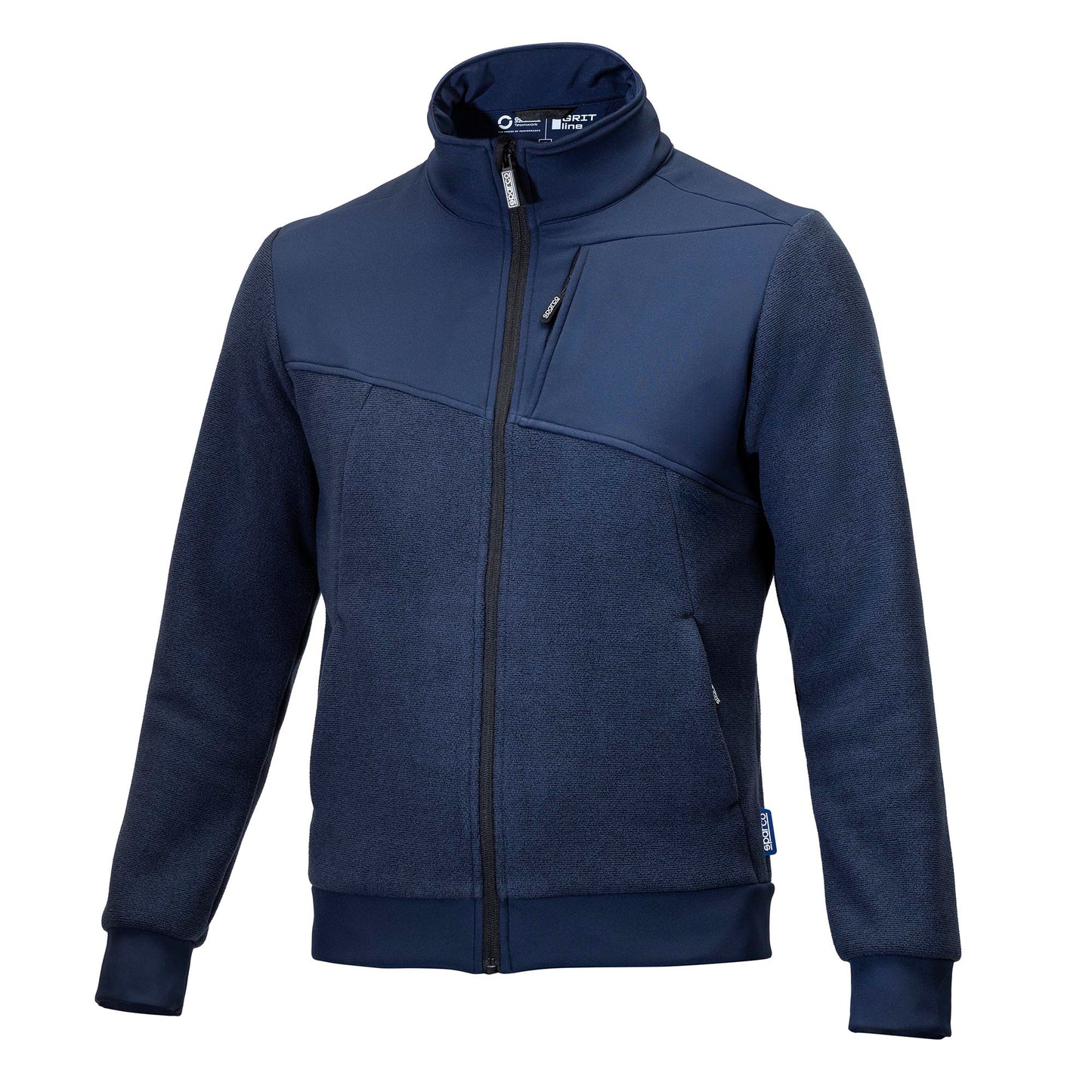 2026 Sparco GRIT FLEECE Full-Zip Mens Jacket Workwear Mechanic Leisure