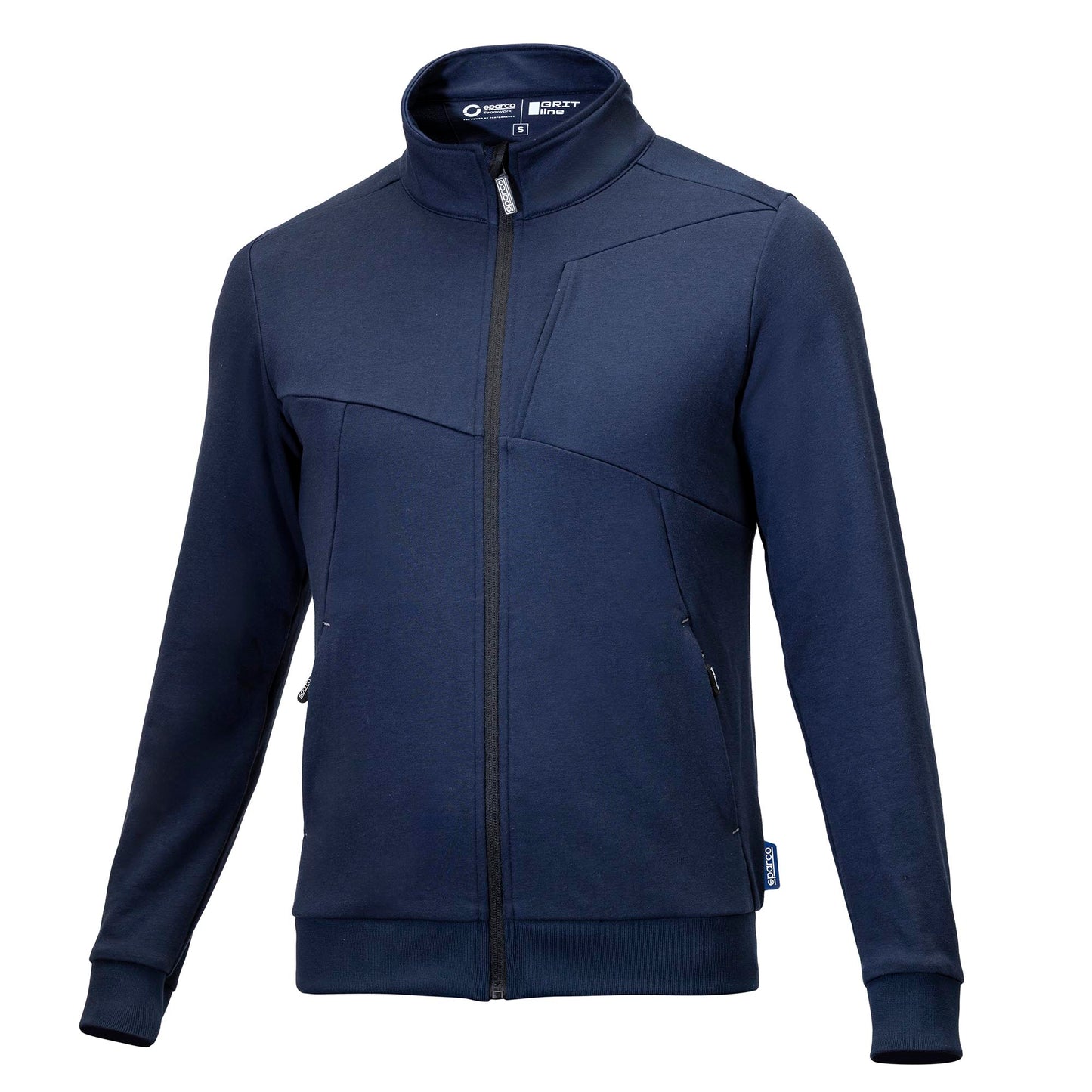 2026 Sparco GRIT Mens Sweatshirt Jumper Full-Zip 320gsm Workwear Mechanic