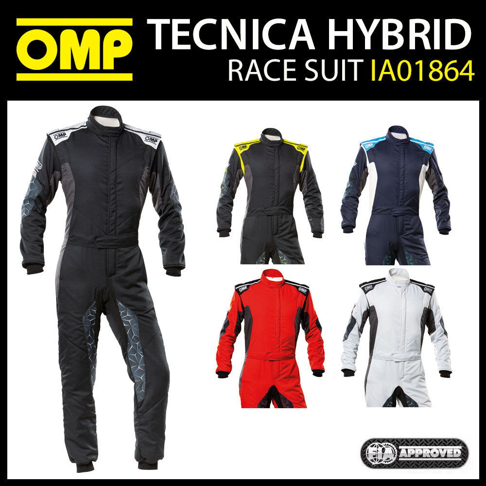 OMP Tecnica Hybrid Race Suit Fireproof Overalls Race Rally Motorsport Racing FIA