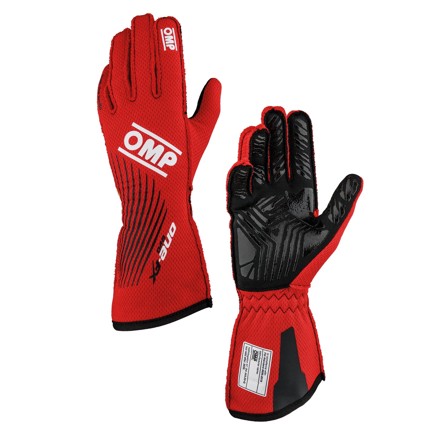 IB0-0773 OMP ONE EVO FX Racing Driver Gloves Fireproof FIA 8856-2018 Race Rally