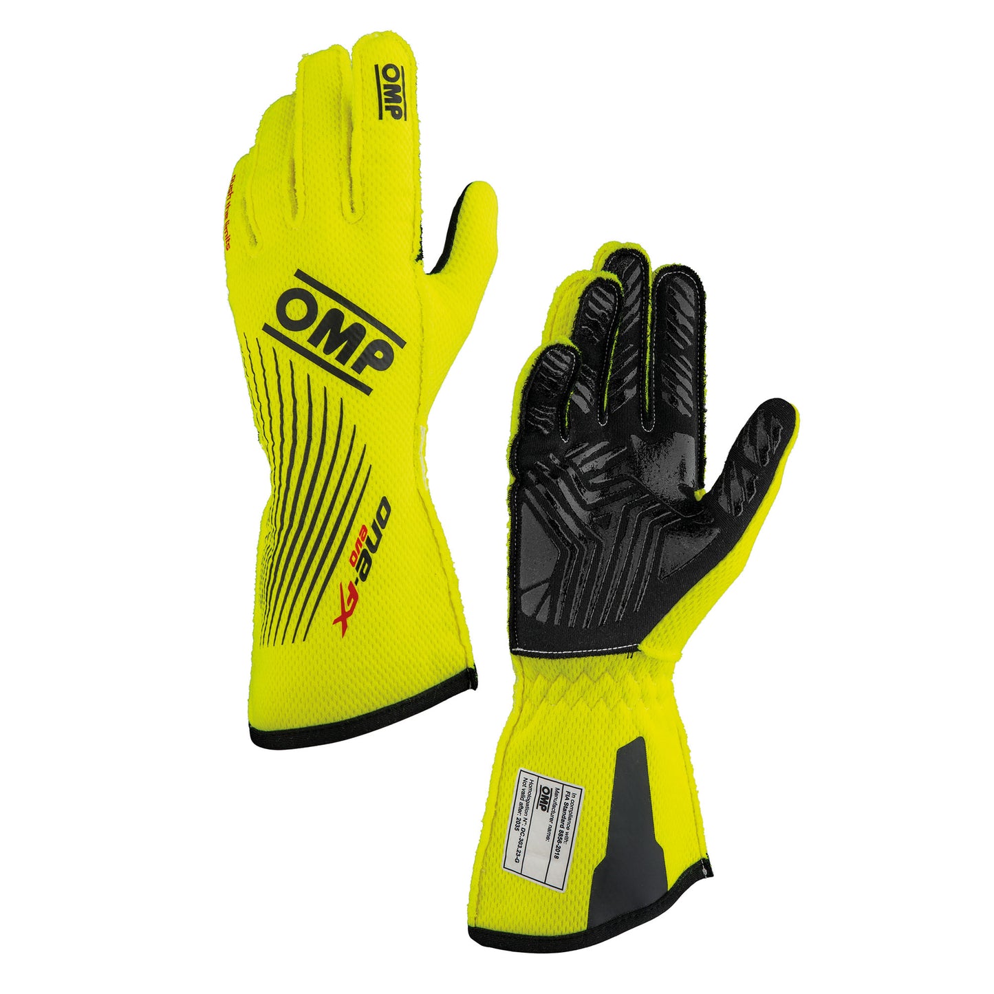 IB0-0773 OMP ONE EVO FX Racing Driver Gloves Fireproof FIA 8856-2018 Race Rally